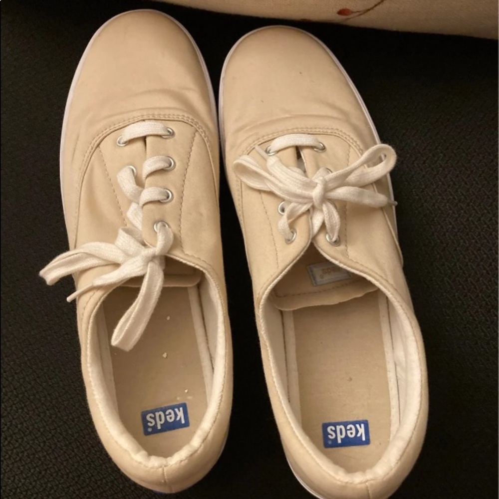 Keds womens size 11 beige lace ups